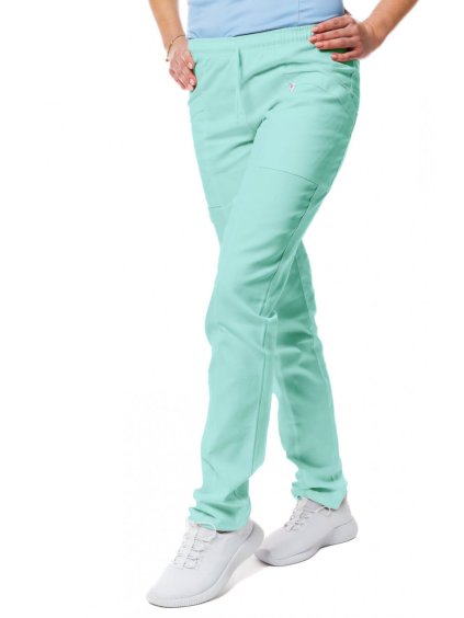 Egészségügyi nadrágok SISI SATTÉ Slim Pisztácia