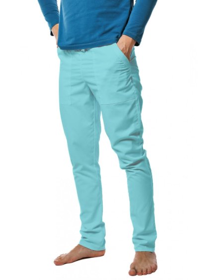 Egészségügyi nadrágok GEJZA SATTÉ Regular Világos türkizkék