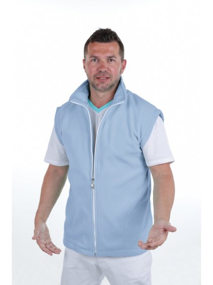 Egészségügyi mellény MILOŠ Halványkék