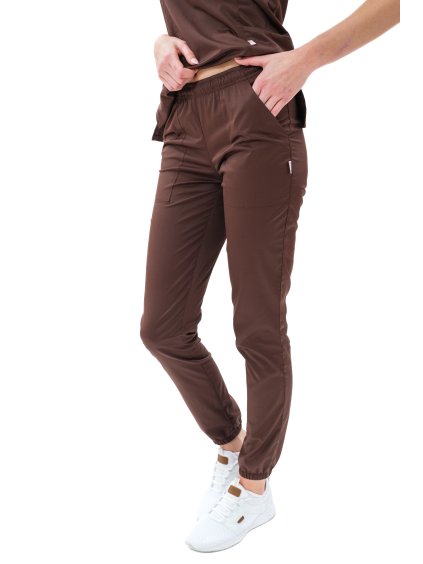 Egészségügyi nadrágok ZARA SATTÉ Csokoládé